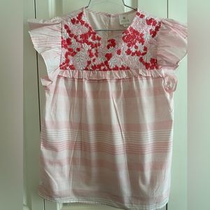 J Marie Collection Embroidered Top size XS